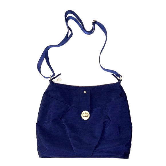 Baggallini Helsinki Bagg Crossbody Bag Purse Blue Adjustable Strap - Picture 1 of 13